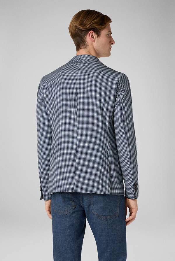 Lab. Pal Zileri Giacca Effortless in jersey con motivo pied de poule Offerte