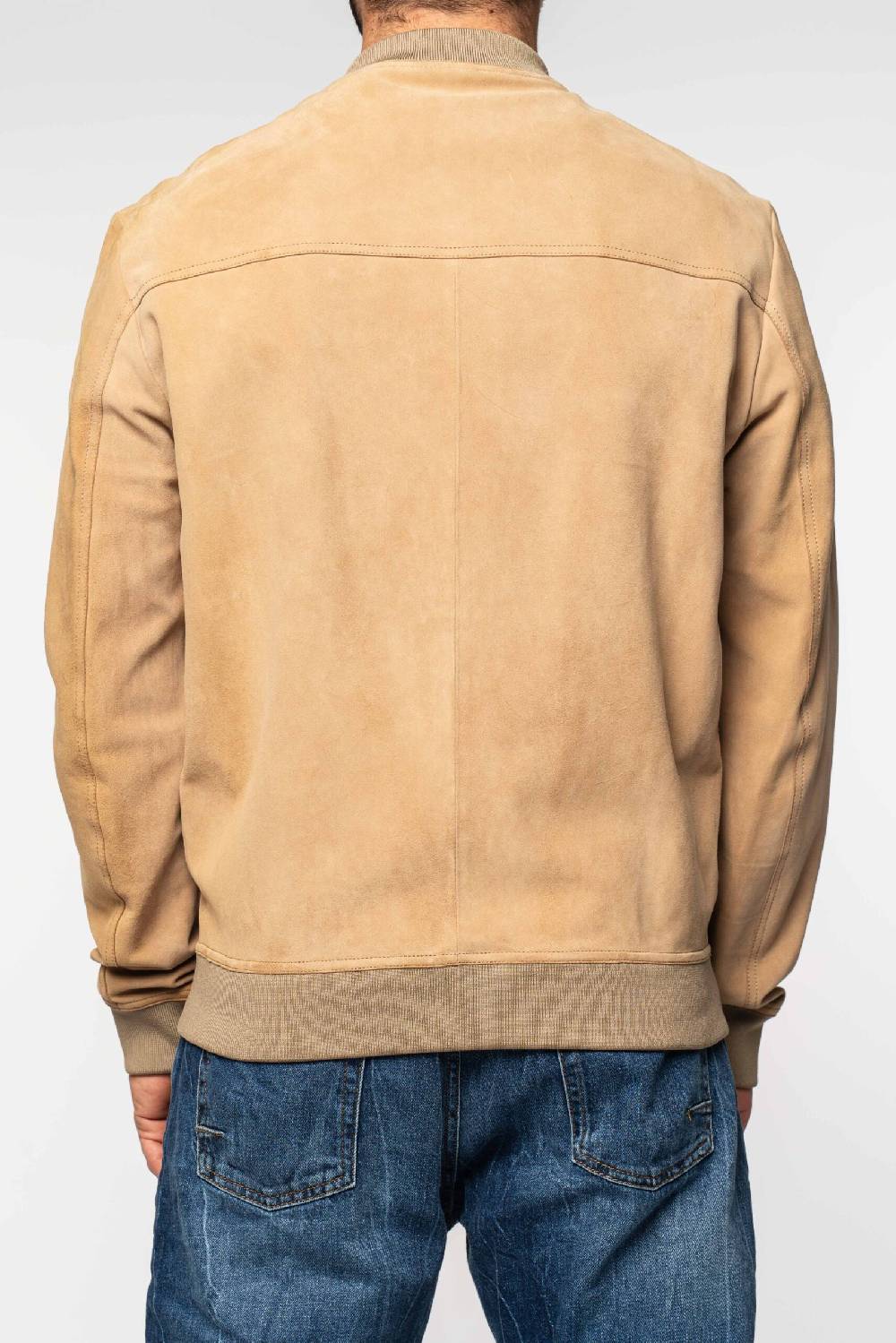 Officina 36 Bomber beige in suede Presa
