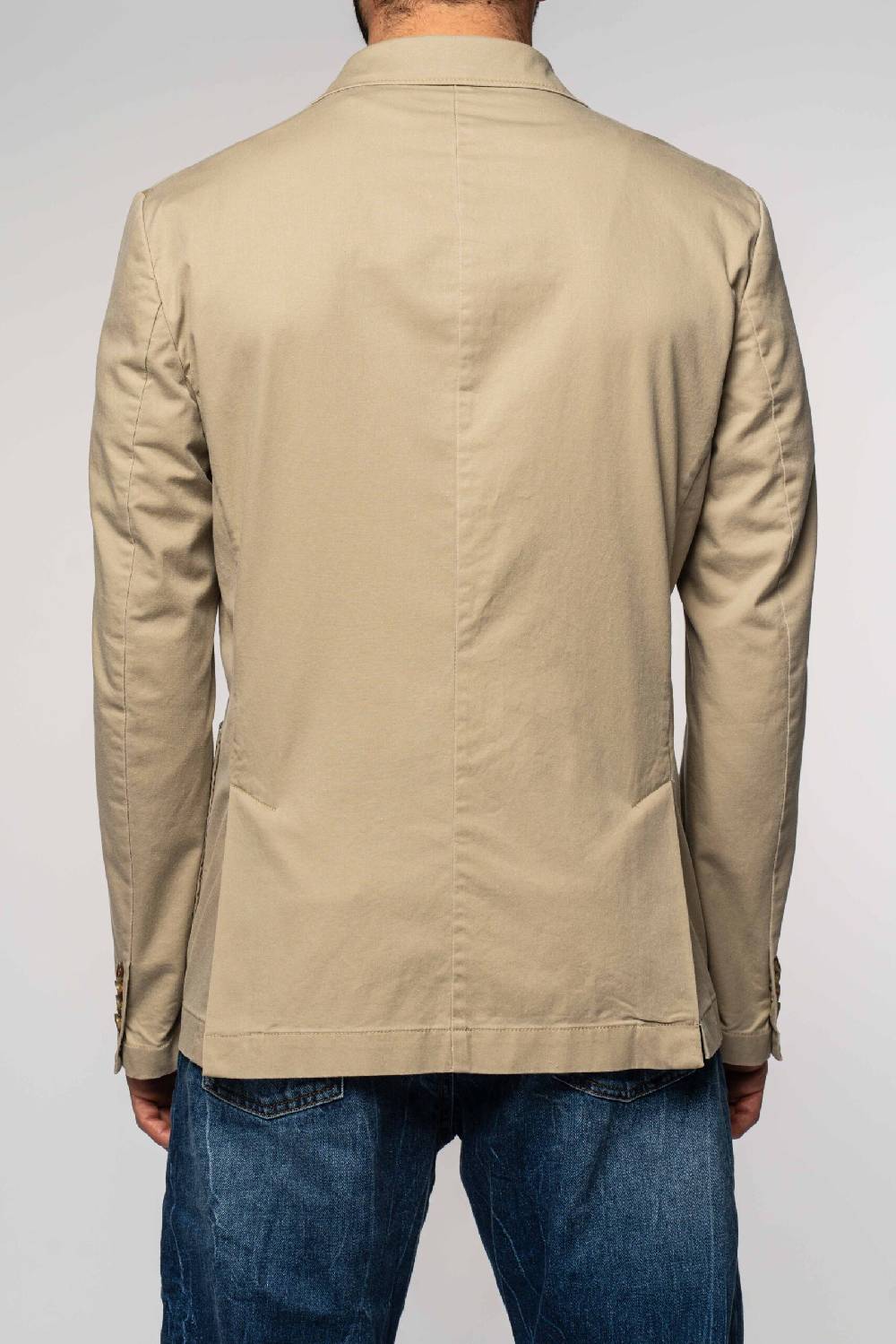 Officina 36 Giacca in gabardina delavè beige Prezzo Ridotto