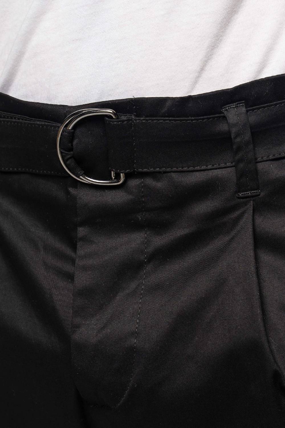 Officina 36 Pantaloni neri in gabardina Offerta