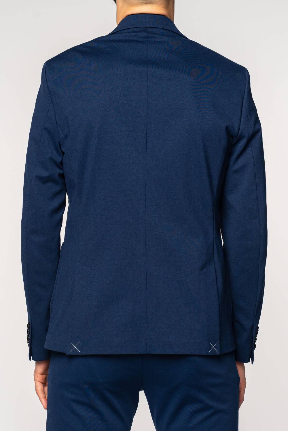 Officina 36 Giacca in tessuto punto milano color denim Online