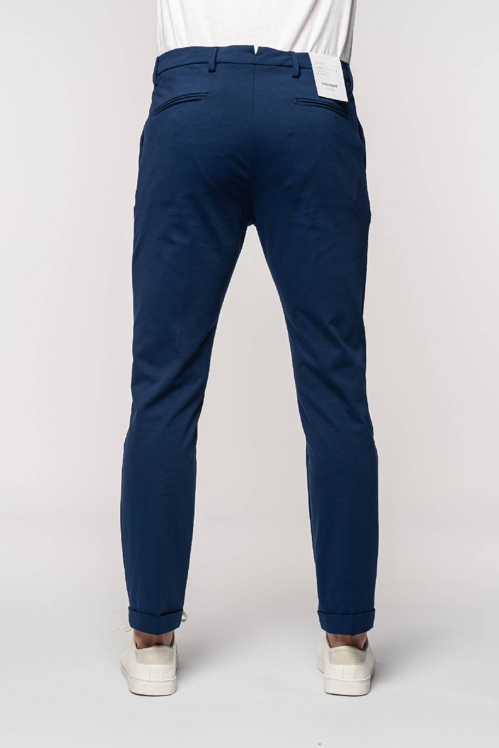 Officina 36 Pantaloni in punto milano color denim Vendite Flash