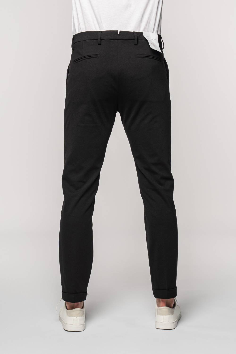 Officina 36 Pantaloni neri in punto milano Moda