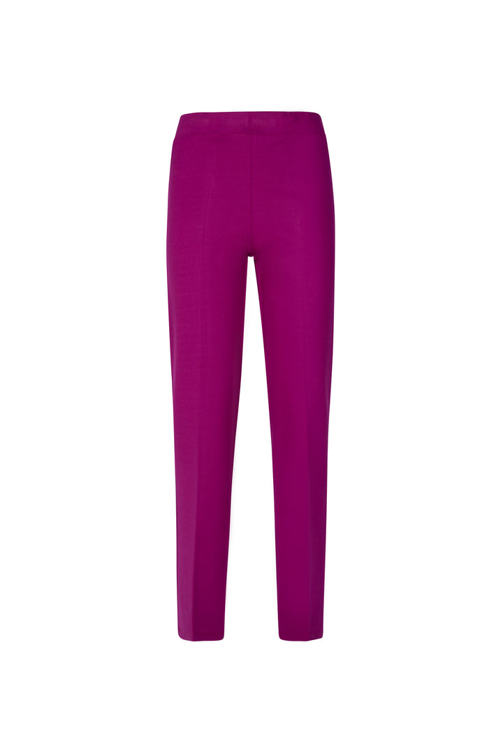 Oltre Tempo Pantalone in punto milano con elastico in vita e finta tasca sul dietro Sconto