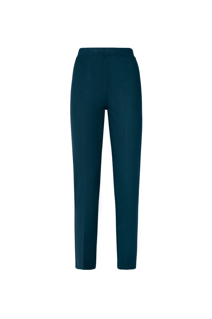 Oltre Tempo Pantalone in punto milano con elastico in vita e finta tasca sul dietro Sconto