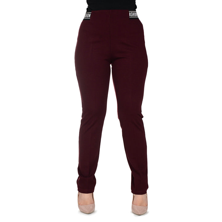 Oltre Tempo Pantalone capri punto milano con elastico Sottocosto