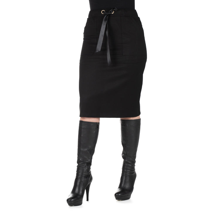 Oltre Tempo Gonna con occhielli strass e raso Sconto