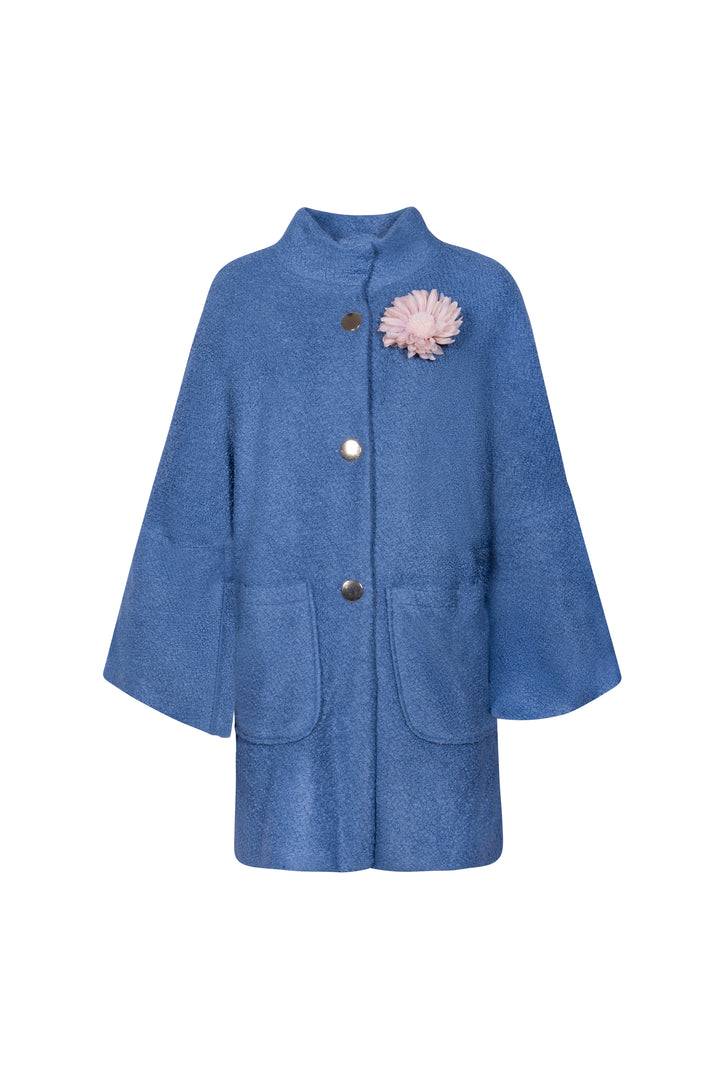 Oltre Tempo Cappotto in bouclè con tasconi e bottoni dorati Offerta