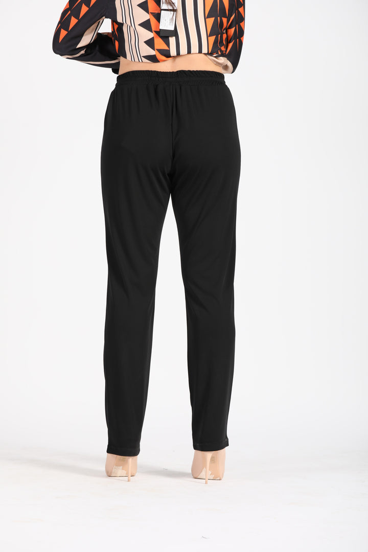 Oltre Tempo Pantalone in jersey con elastico in vita Vendita Economica