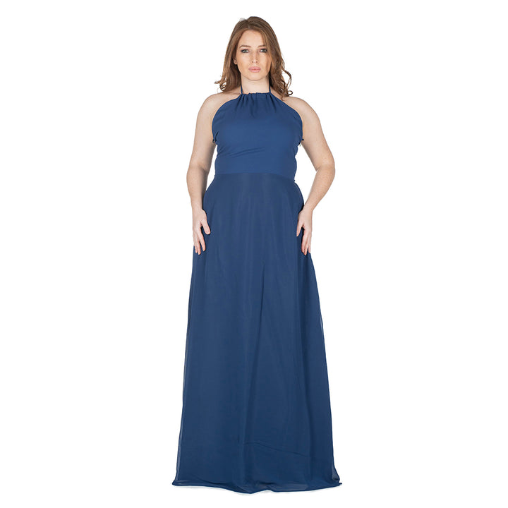 Oltre Tempo Vestito lungo in georgette chiffon Offerte