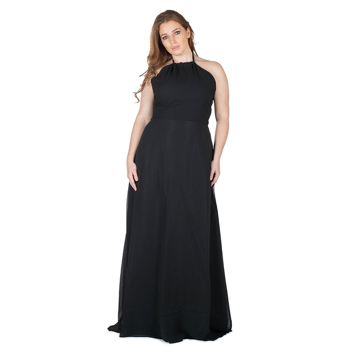Oltre Tempo Vestito lungo in georgette chiffon Offerte