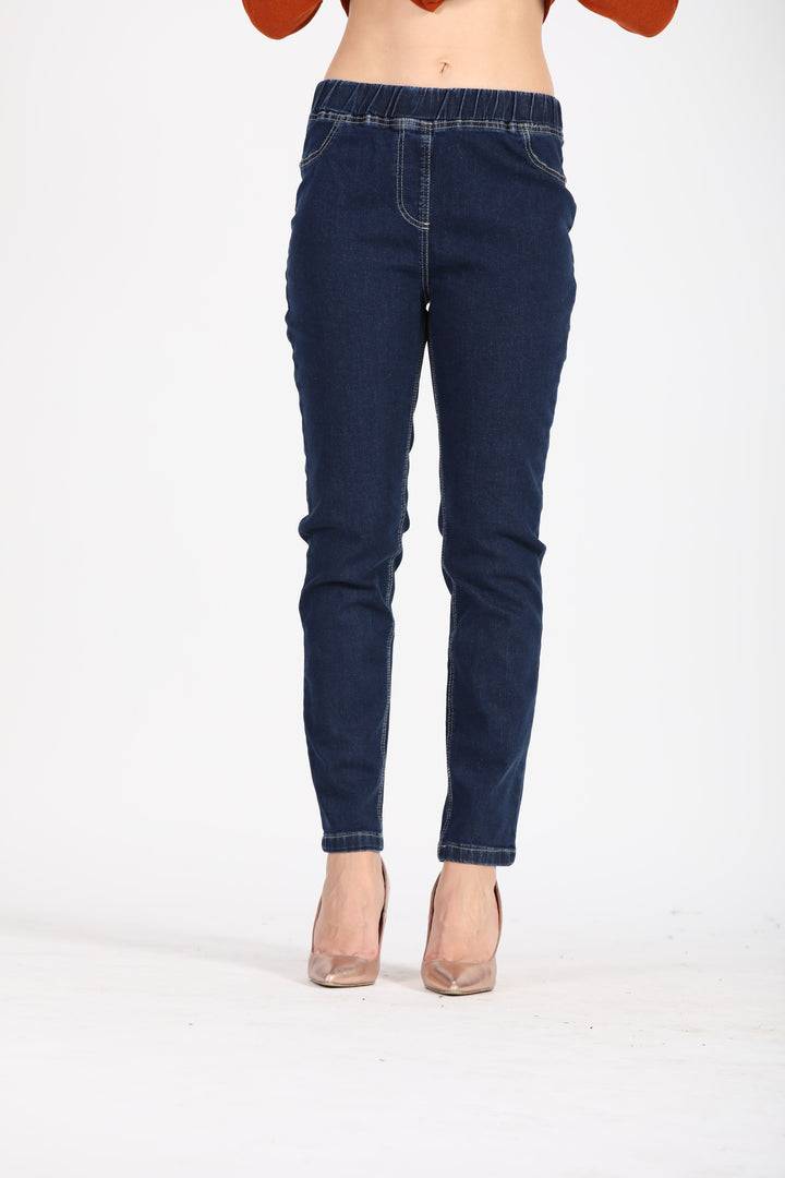 Oltre Tempo Jeans con elastico e tasche al sul dietro Novità