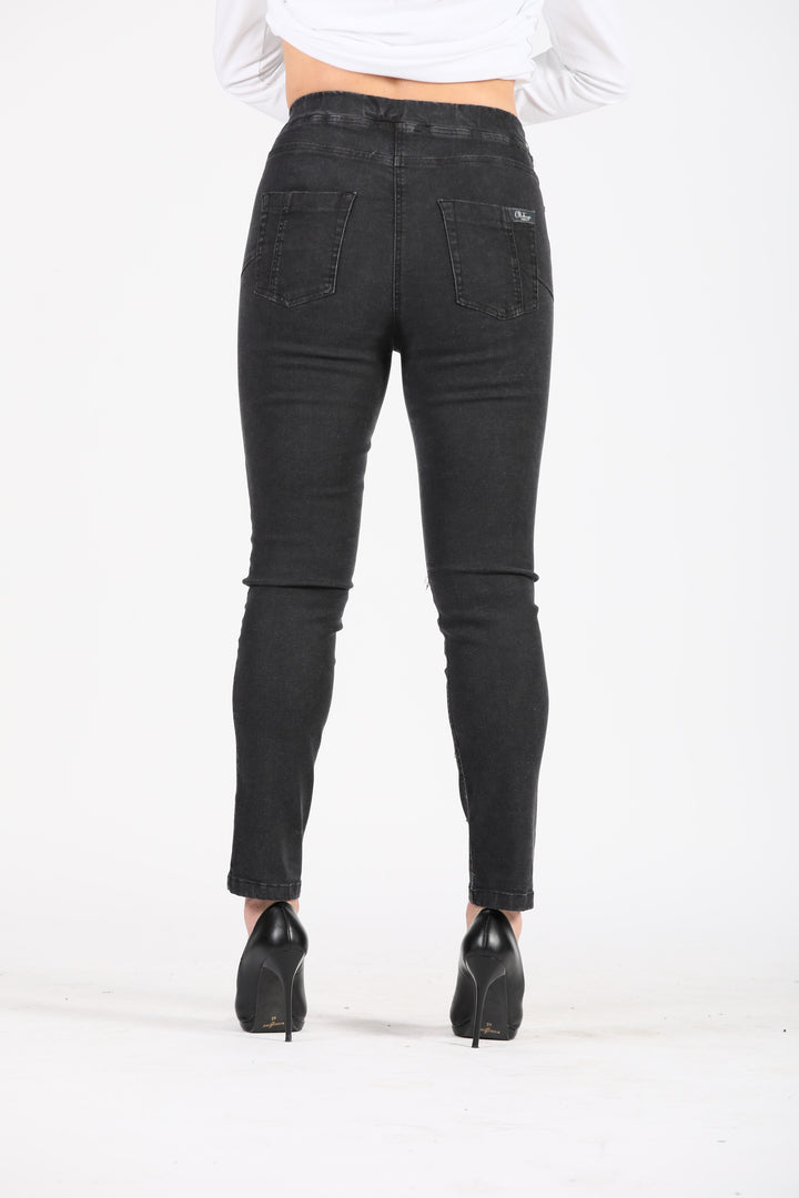 Oltre Tempo Jeans con elastico in vita Black Friday