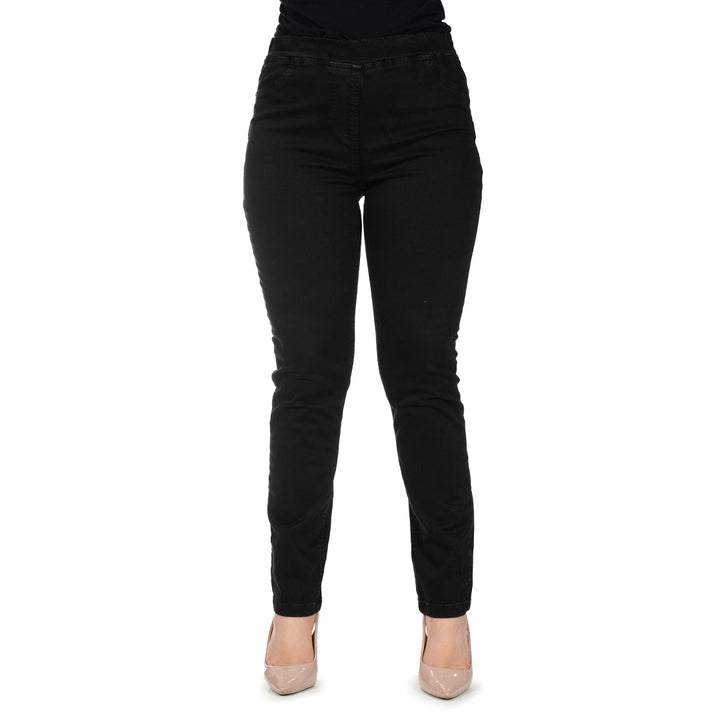 Oltre Tempo Pantalone in cotone con elastico finta tasca Offerta