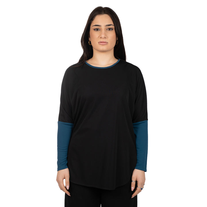 Oltre Tempo Maglia in jersey con contrasti Prezzo Ridotto