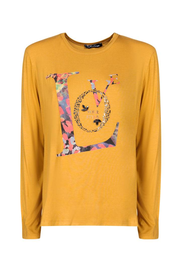 Oltre Tempo T-shirt in viscosa con stampa Shopping Online