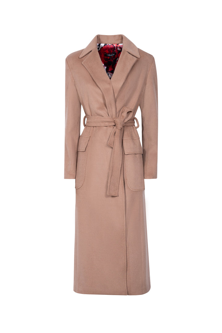 Oltre Tempo Cappotto in lana con tasche a toppa Sconto