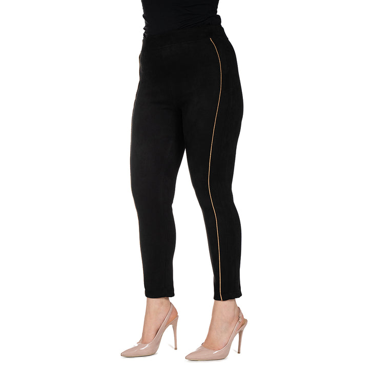 Oltre Tempo Pantalone capri dainetto con profili in raso Saldi