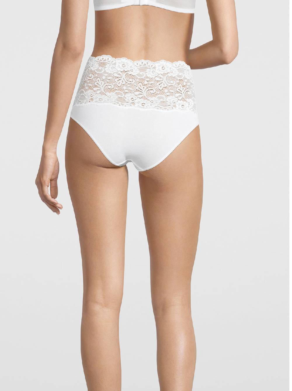 Oscalito Slip a vita alta in Cotone con Pizzo Leavers 4153 Convenienza