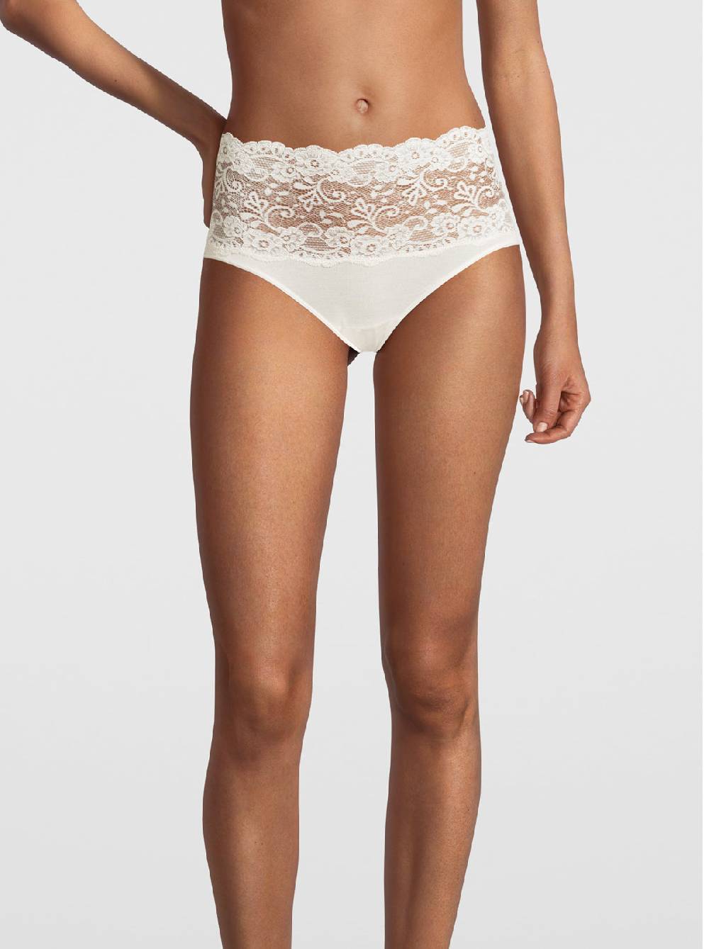 Oscalito Slip a vita alta in Cotone con Pizzo Leavers 4153 Convenienza