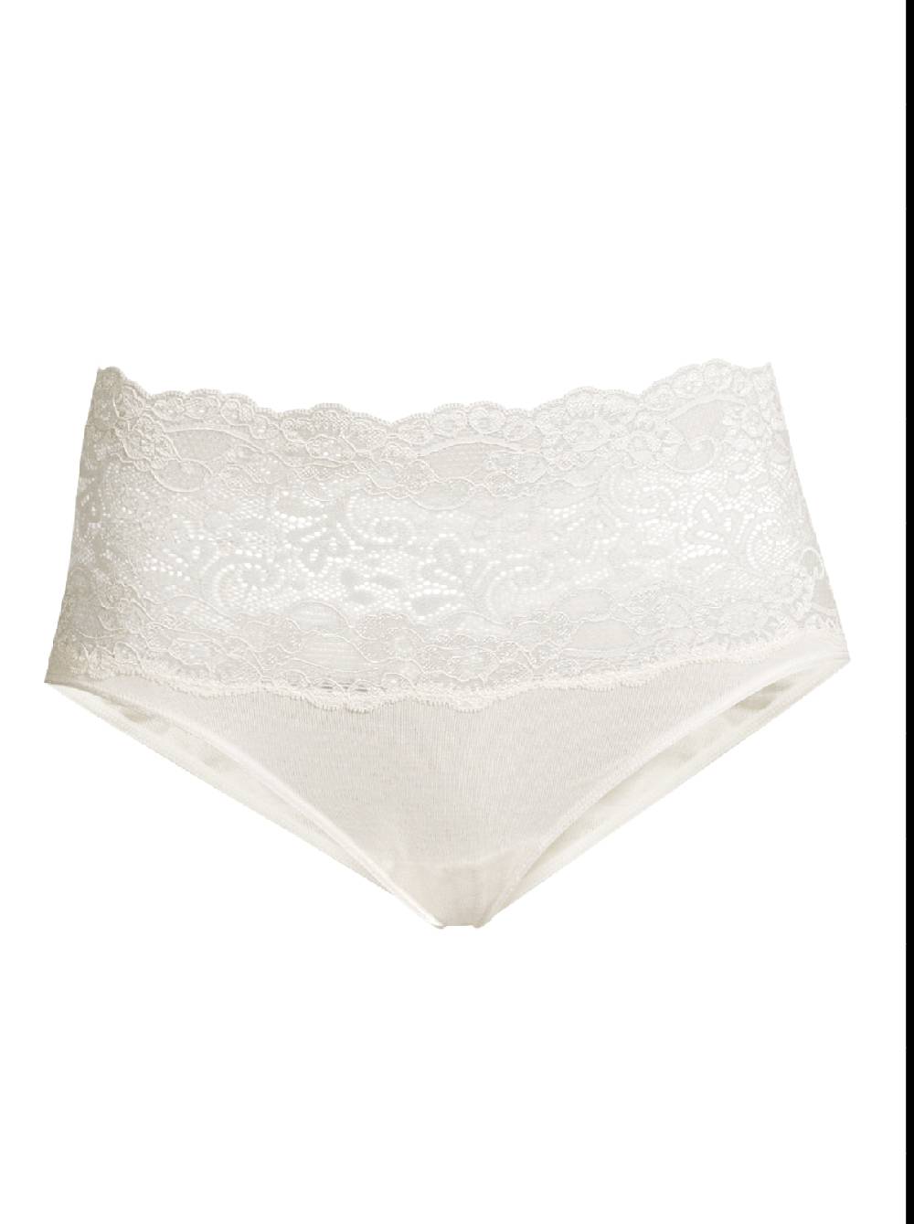 Oscalito Slip a vita alta in Cotone con Pizzo Leavers 4153 Convenienza
