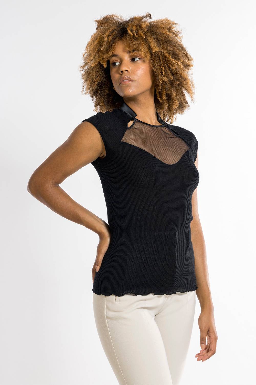 Oscalito Top Donna70% Lana , 30% Seta 6904 Pezzi Unici