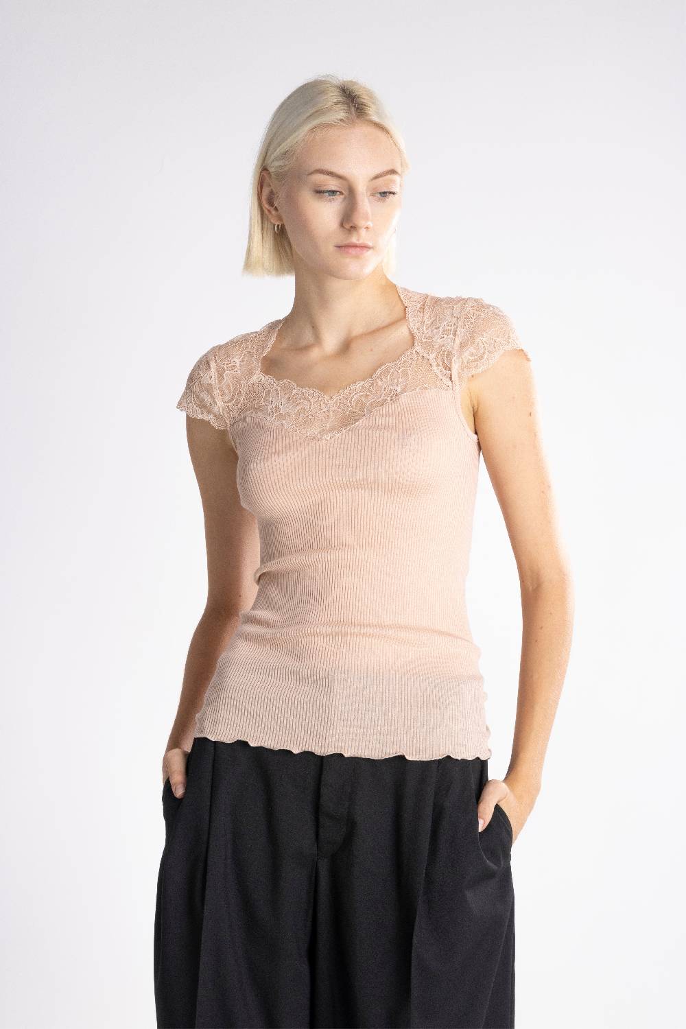 Oscalito T-shirt Donna70% Lana , 30% Seta 6825 Qualità Garantita