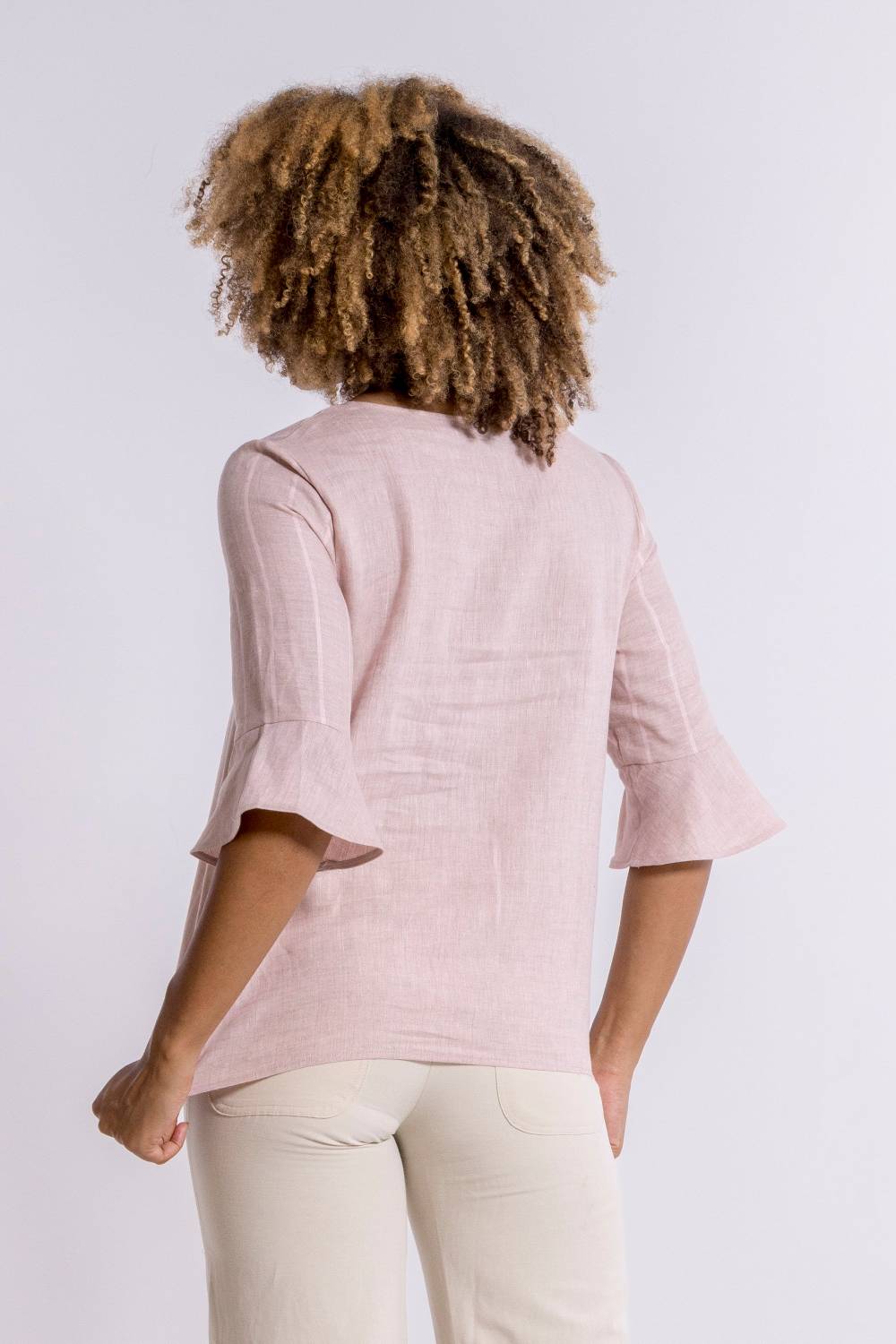 Oscalito Maglia manica lunga Donna 100% LINO 5785 Presa