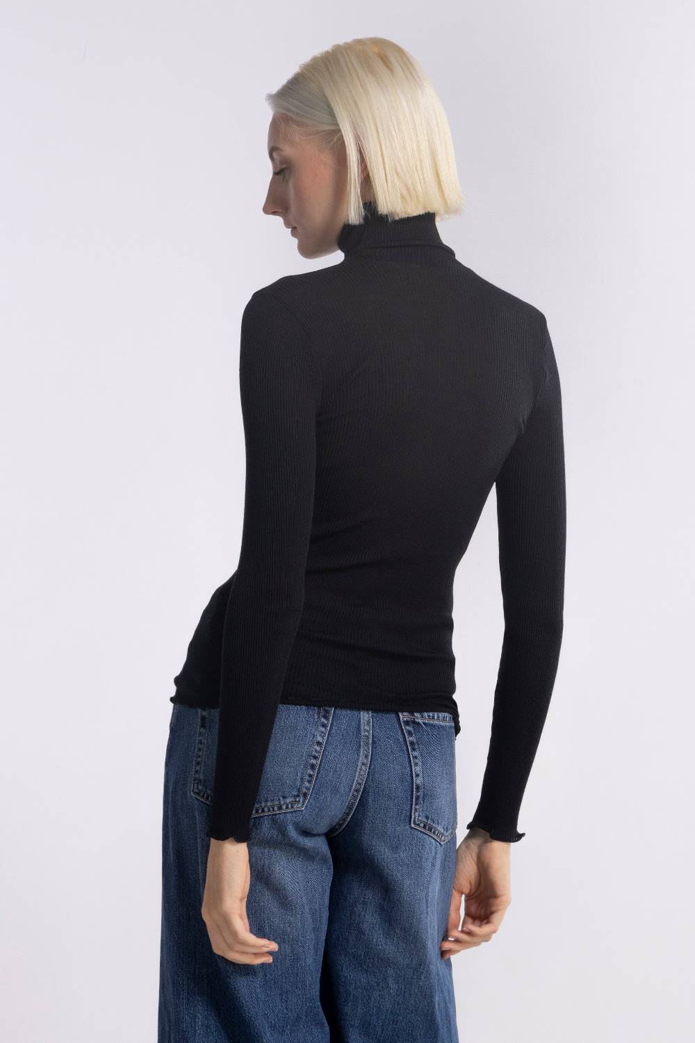 Oscalito Maglia Dolcevita a Maniche Lunghe in Lana e Seta 3438 Negozio