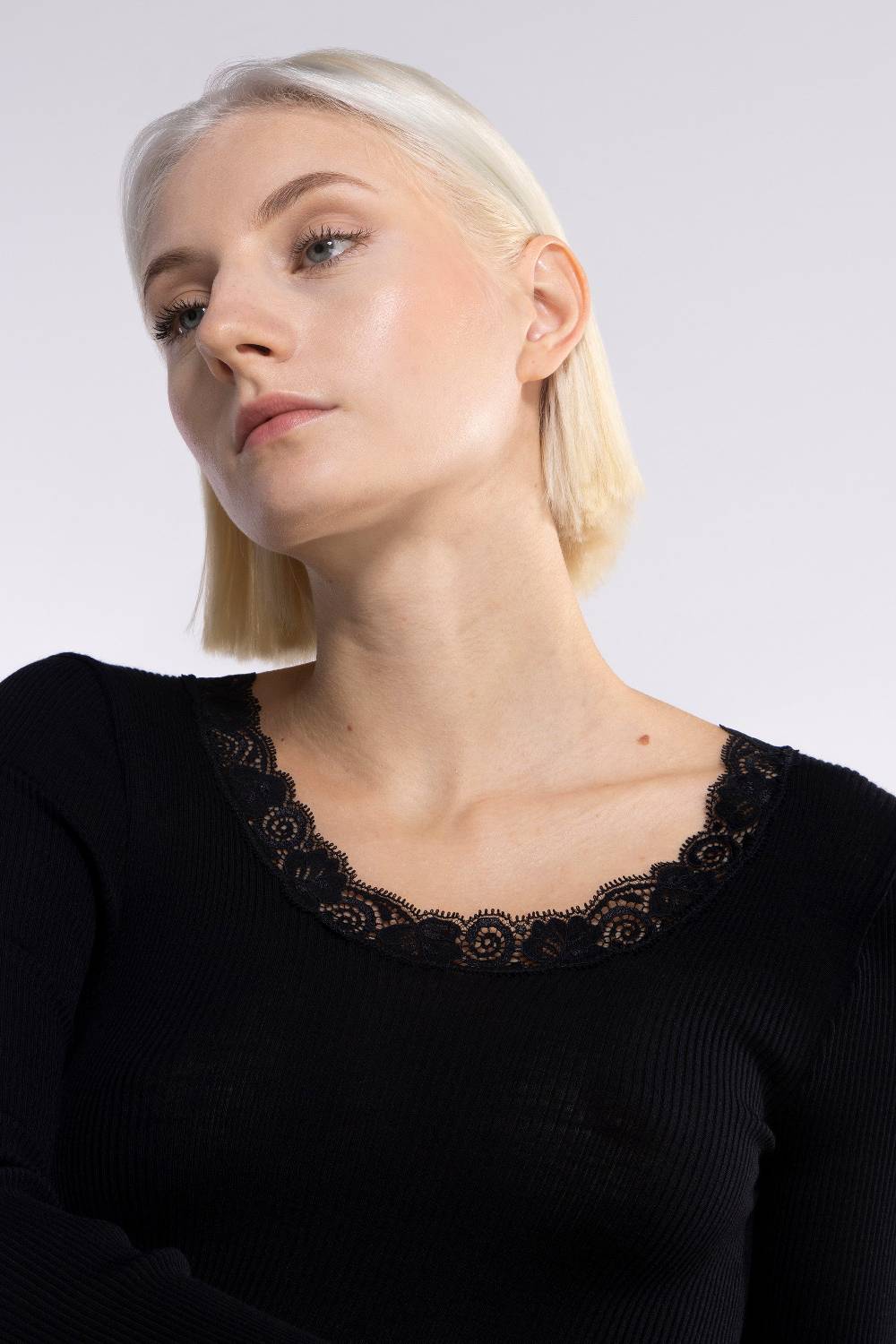 Oscalito Camicia a maniche lunghe in Lana e Seta 3416 In Saldo