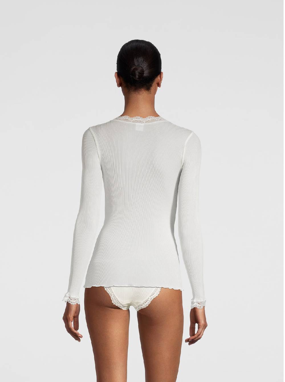 Oscalito Maglia a maniche lunghe Dentelle de Calais® in Seta 9476 Enormi sconti