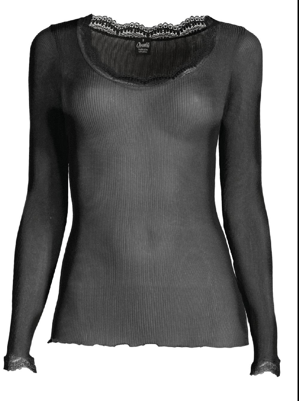 Oscalito Maglia a maniche lunghe Dentelle de Calais® in Seta 9476 Enormi sconti