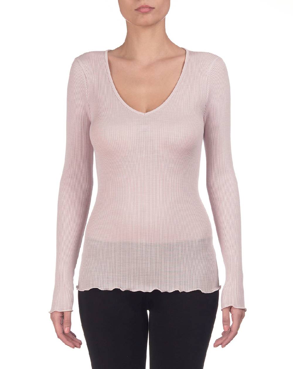 Oscalito Maglia maniche lunghe scollo a V 3486 Nuovo