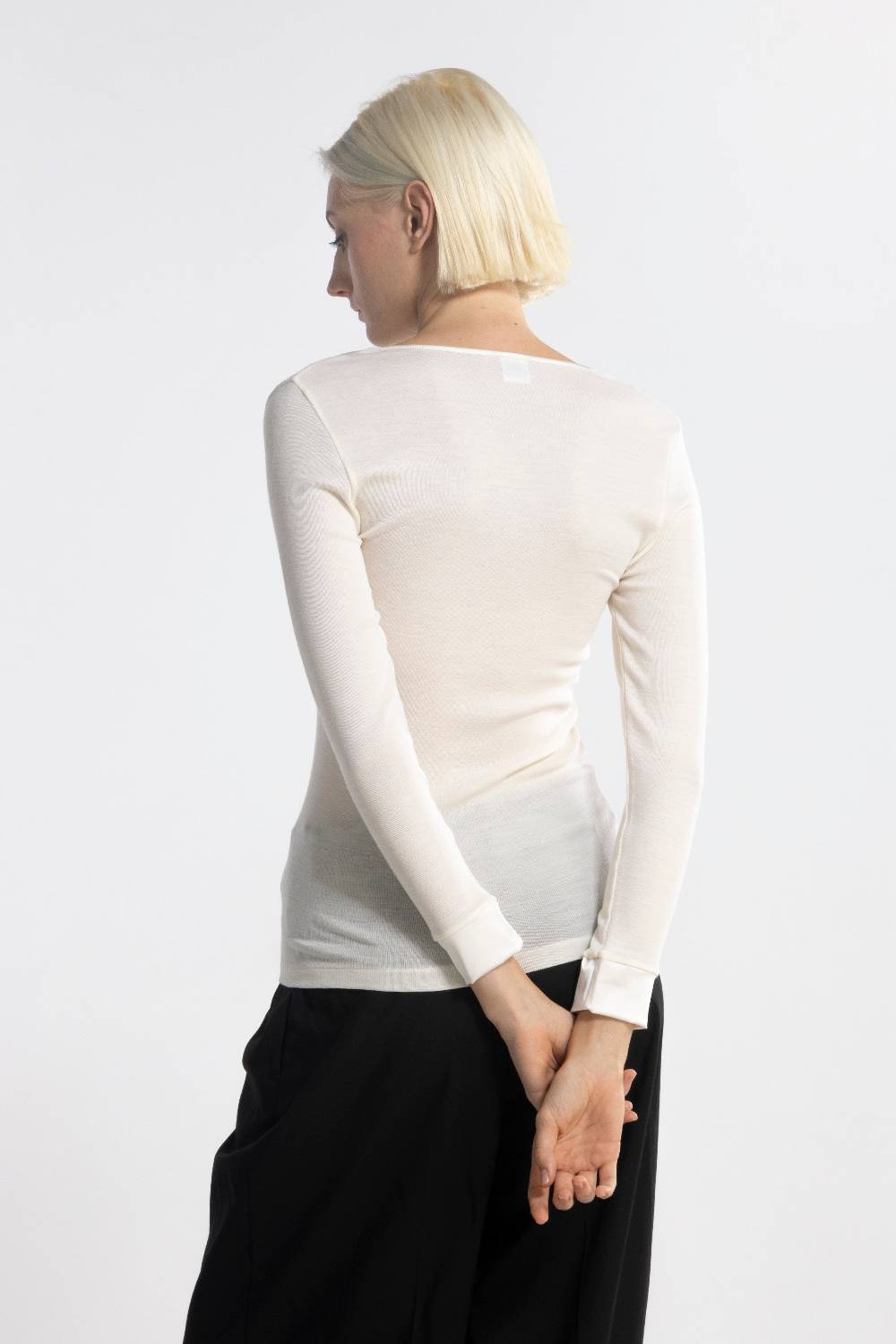 Oscalito Camicia Donna Lana e Seta maniche lunghe 4258 Promozione