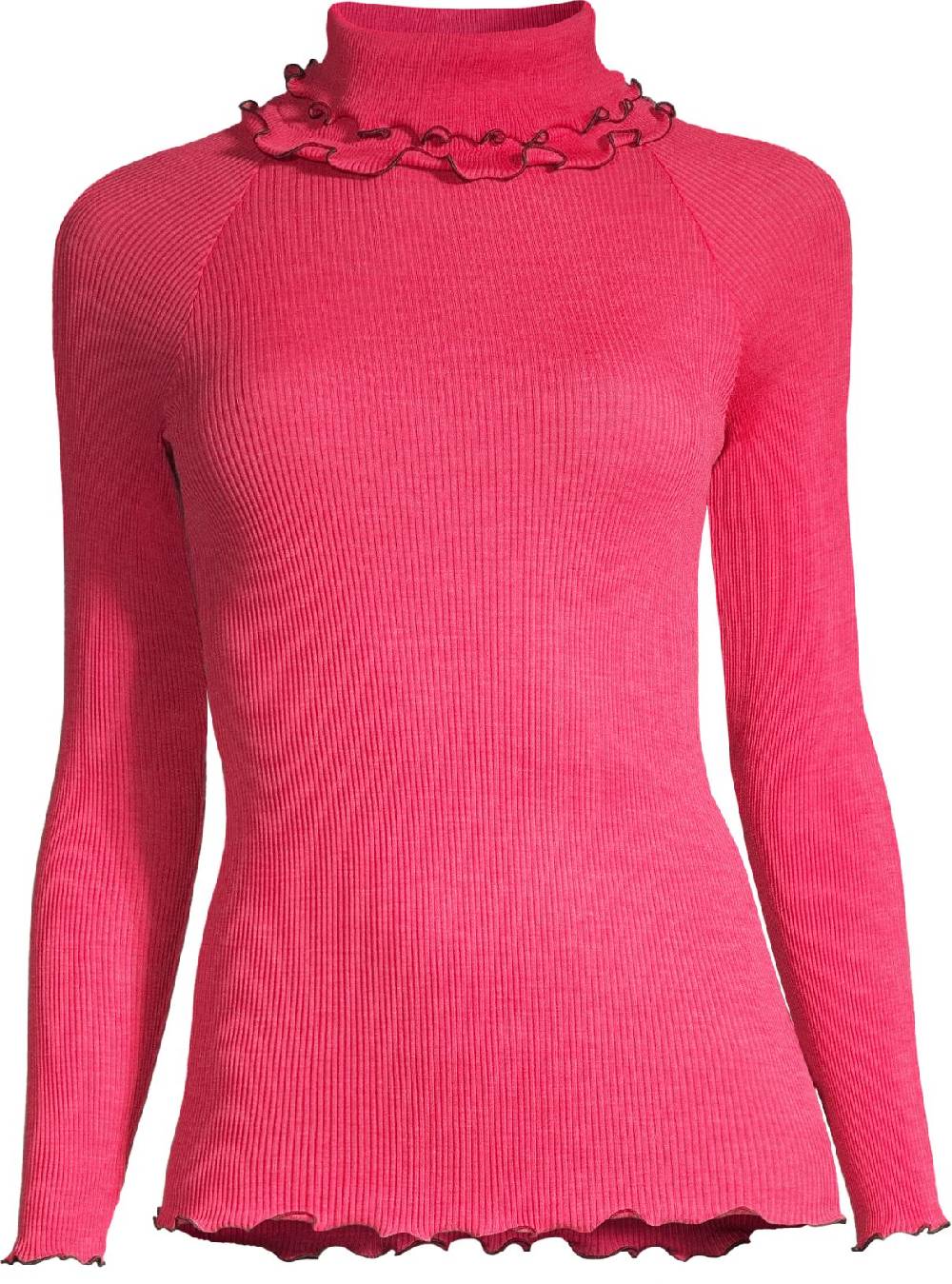 Oscalito Top lupetto in lana e seta con cuciture overlock a contrasto Circus 6695 Pezzi Unici