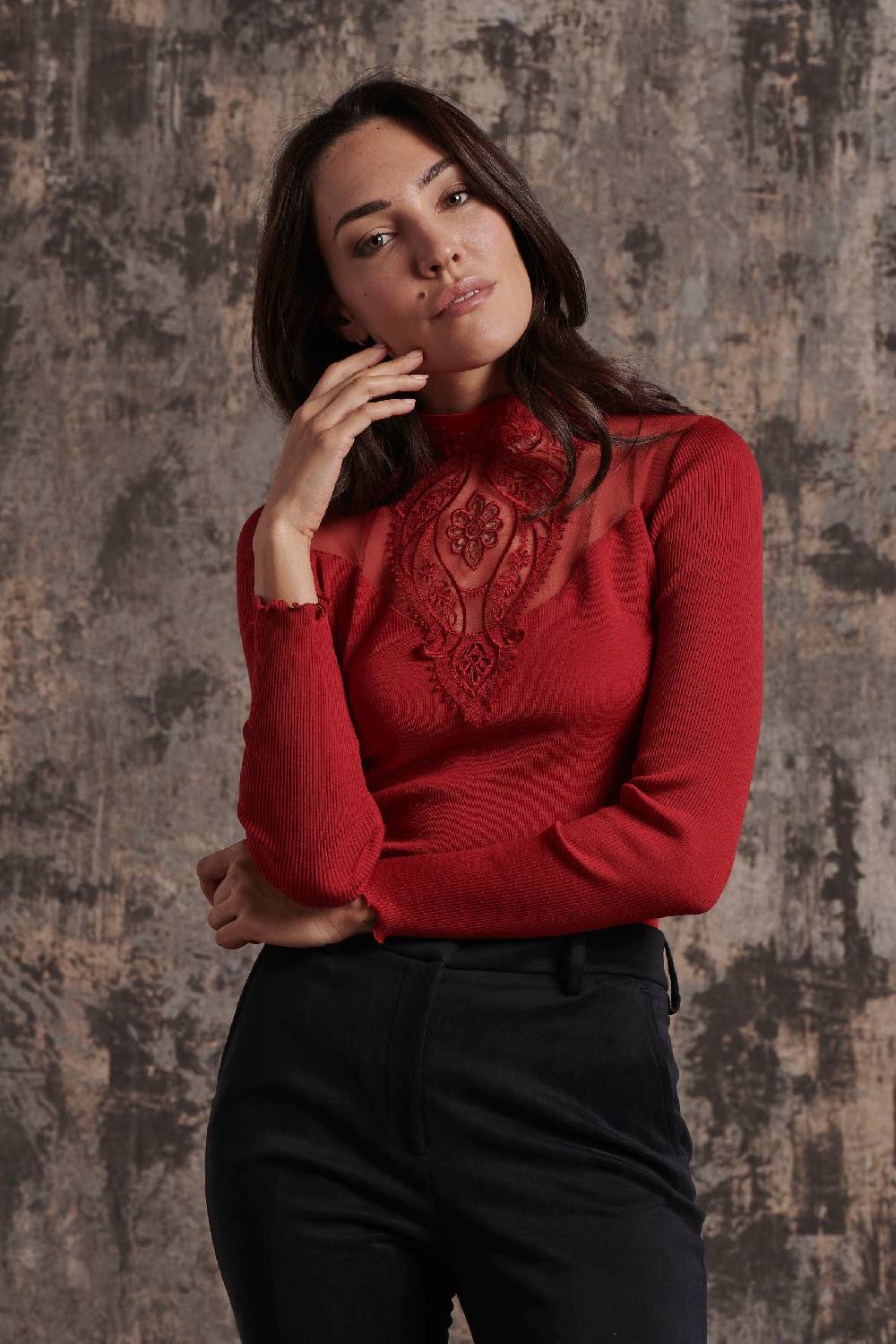 Oscalito Maglia girocollo maniche lunghe 6444 Shopping Online