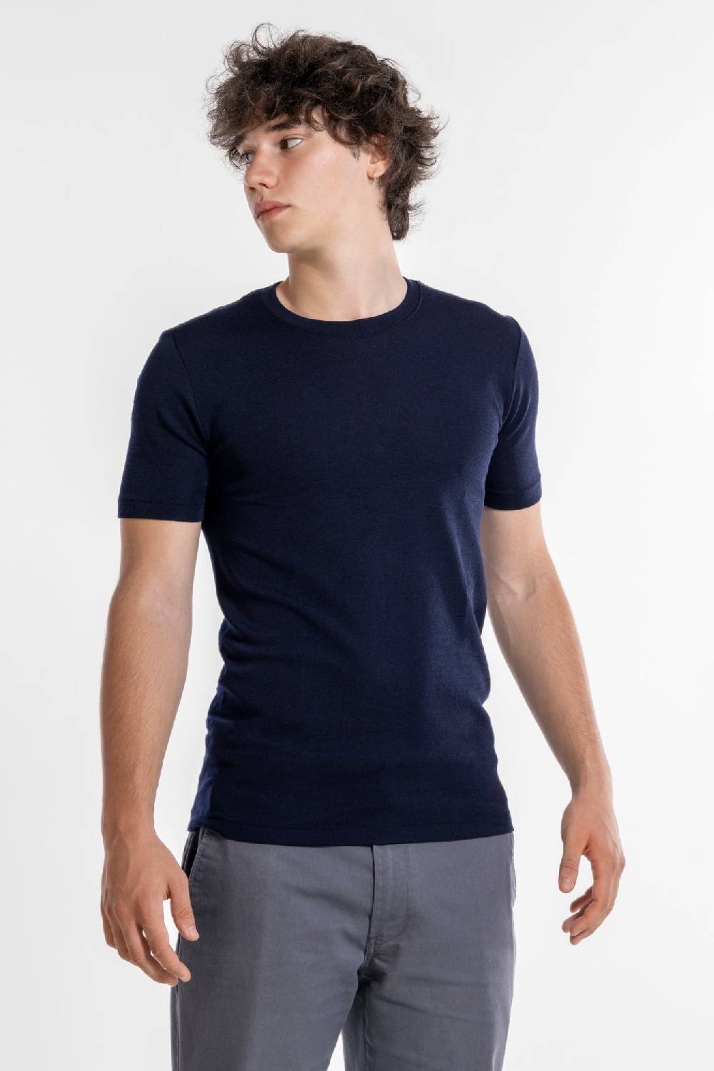 Oscalito T-Shirt Girocollo in Lana e Seta 624 Hotsell