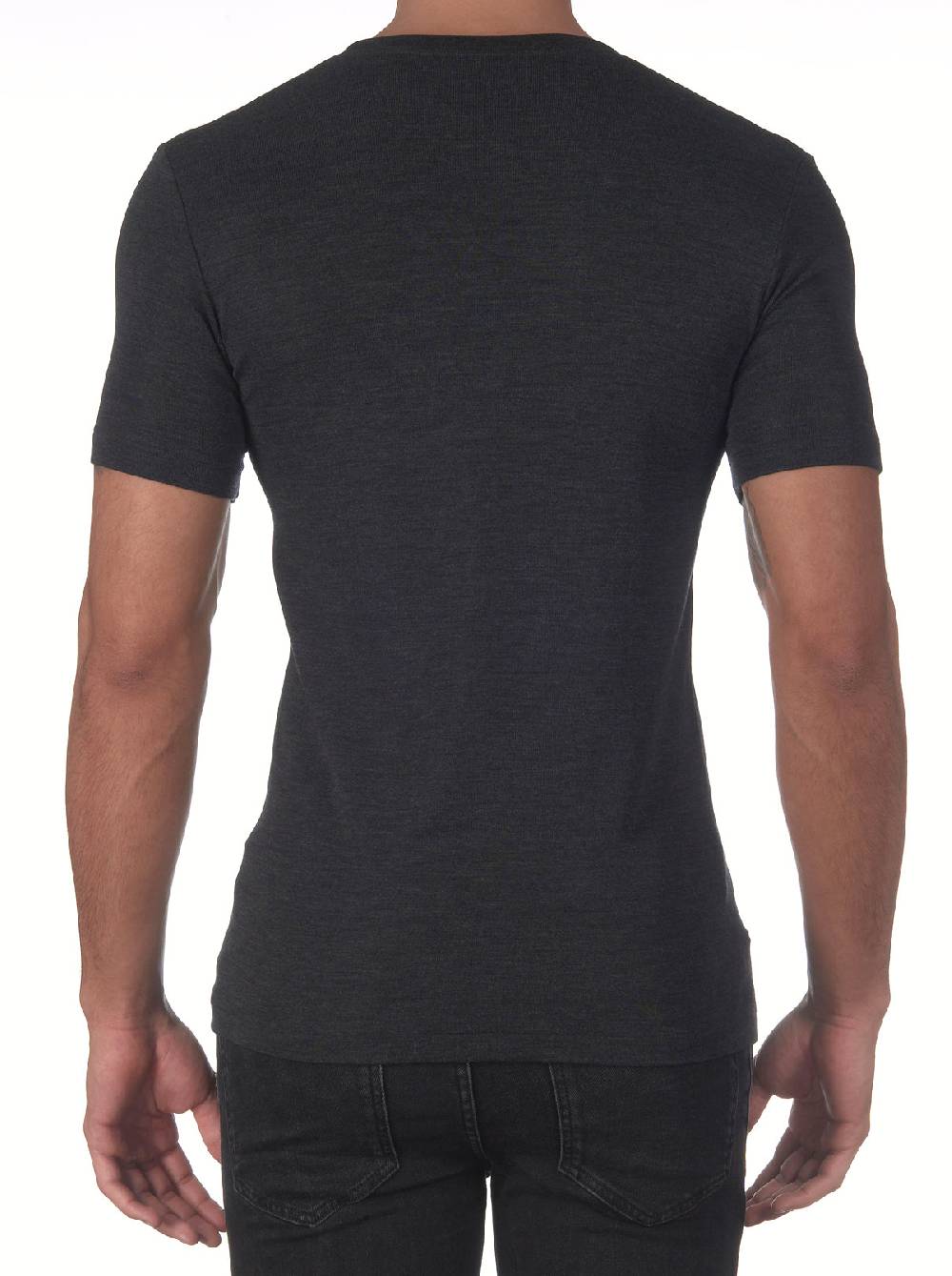 Oscalito T-shirt con scollo a V in lana e seta I Più Venduti