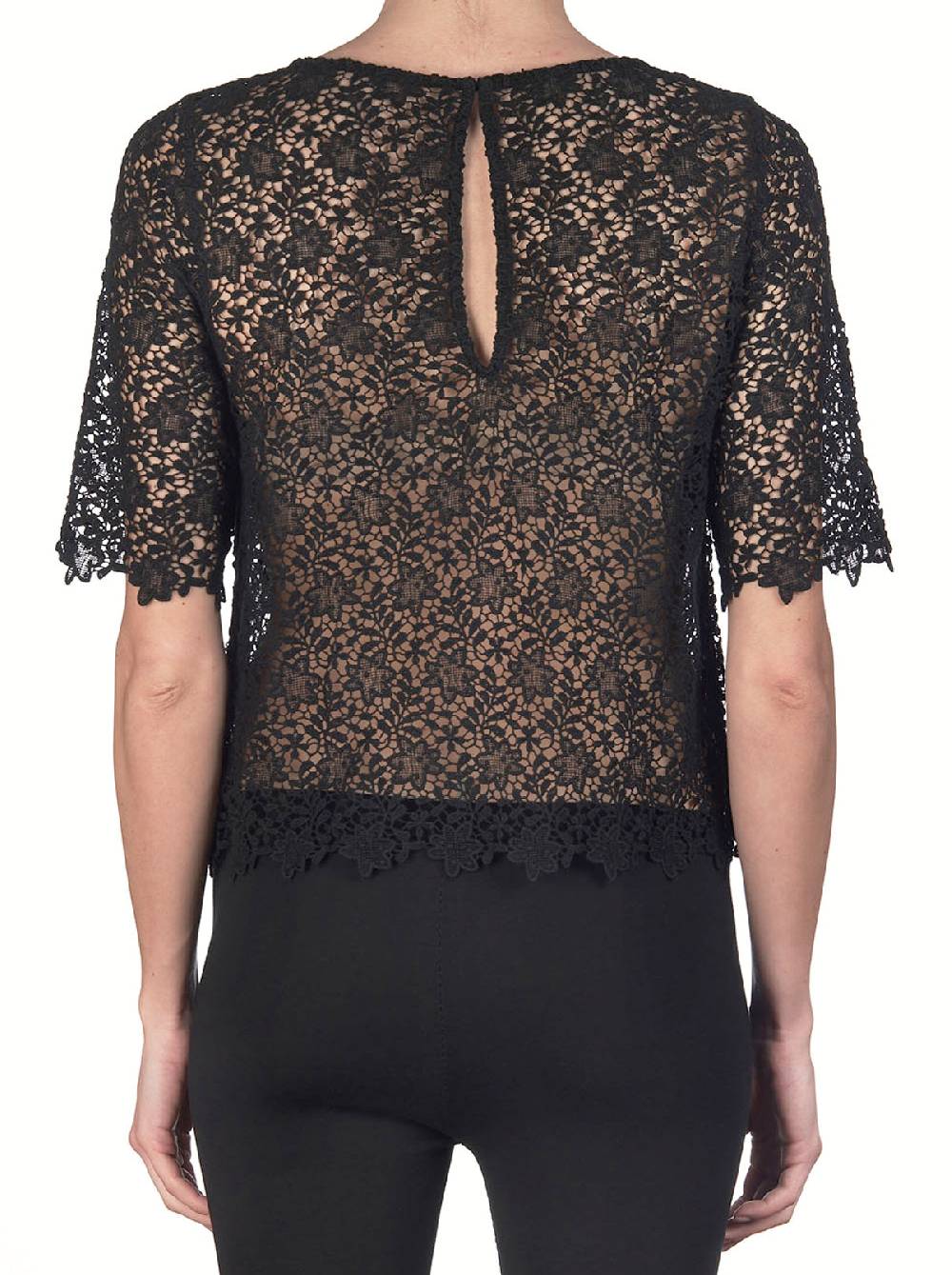 Oscalito T-shirt Allover macramè 8042 In Saldo