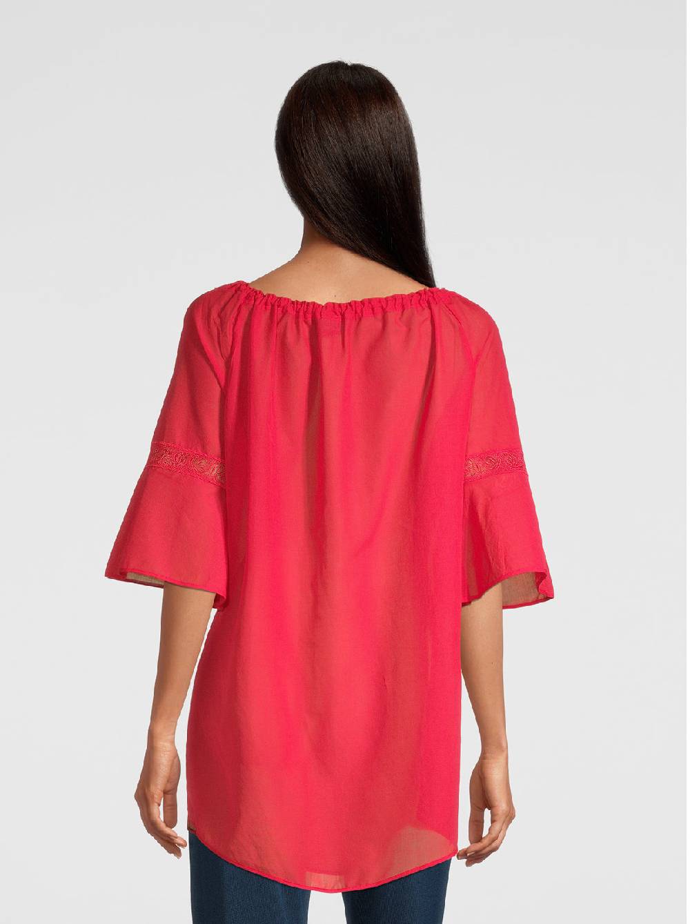 Oscalito Mini abito maniche lunghe in Voile Cotone 6566 In Linea
