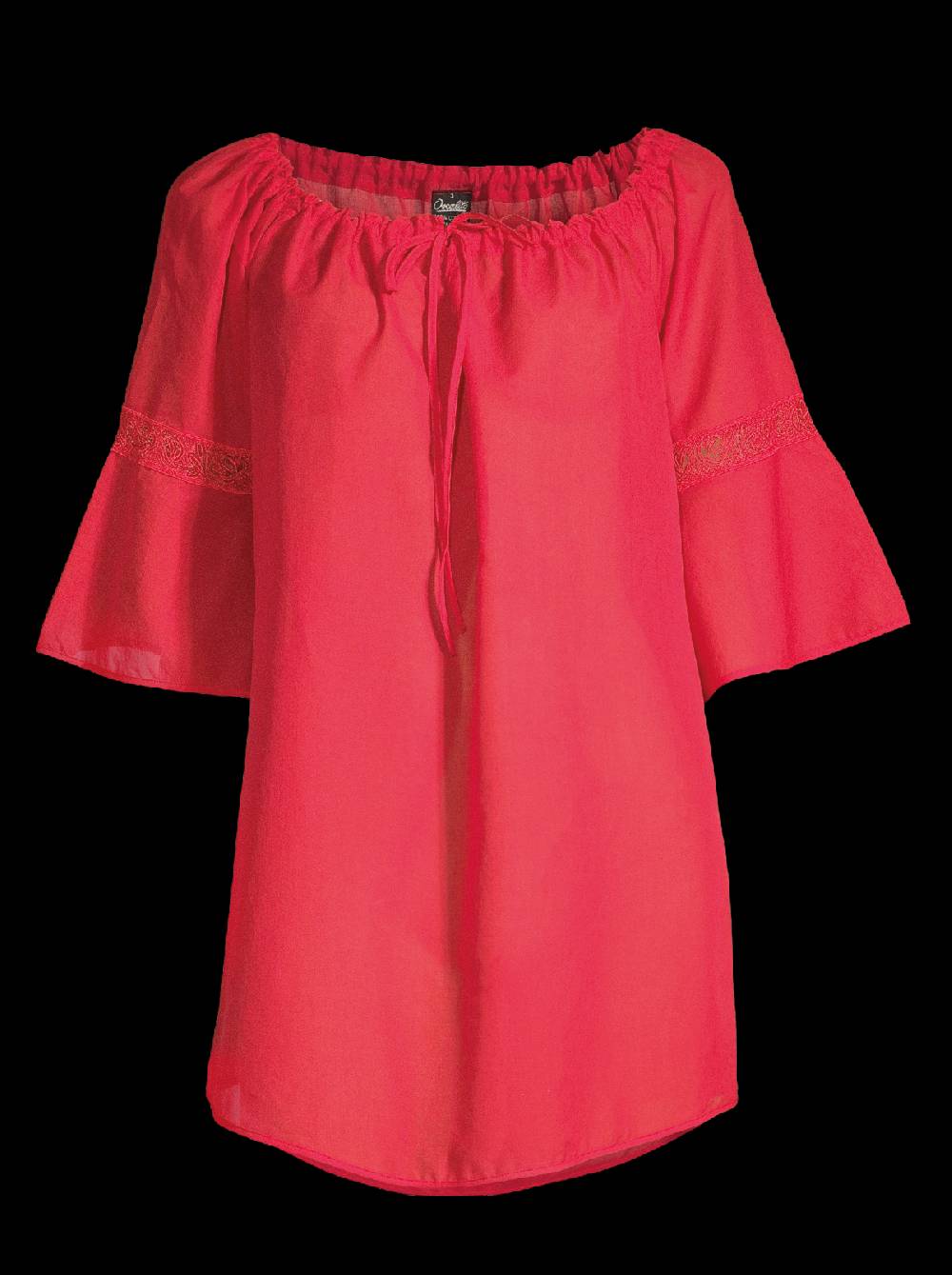 Oscalito Mini abito maniche lunghe in Voile Cotone 6566 In Linea