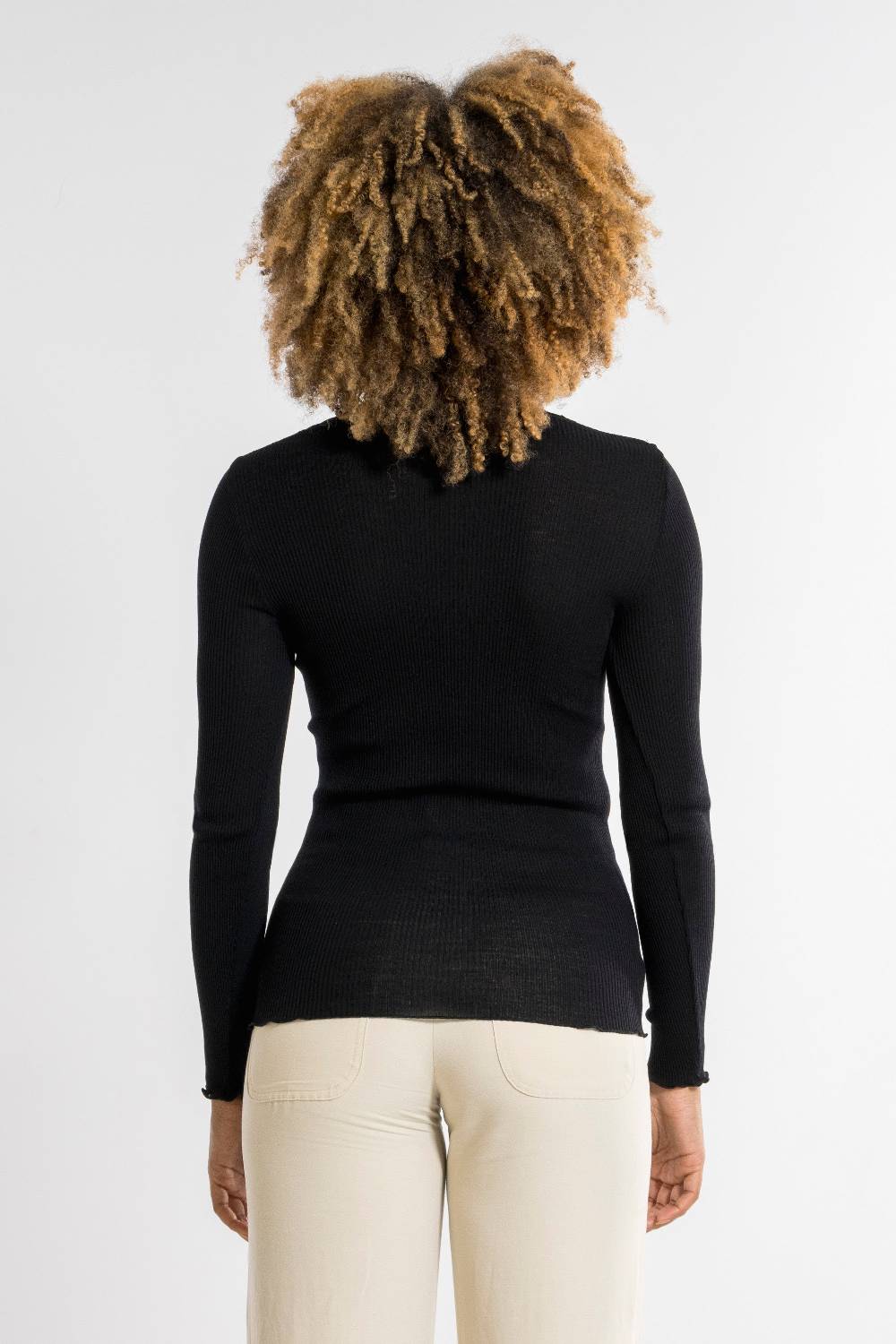 Oscalito Maglia a maniche lunghe donna lana e seta 6839 Offerta Pasqua