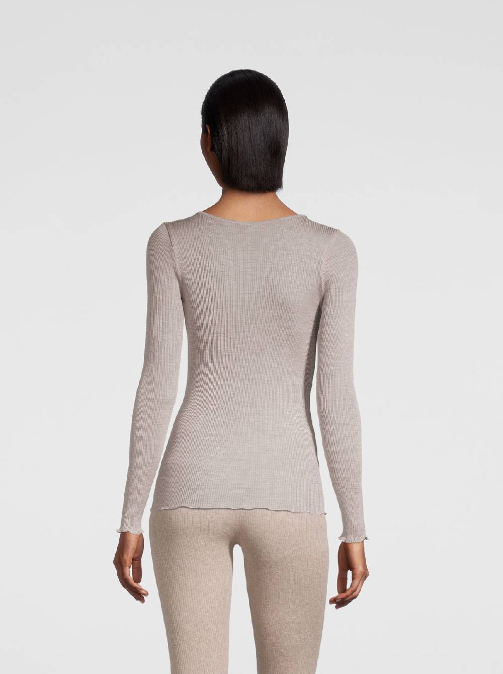 Oscalito Camicia a maniche lunghe in organza di seta 9515 Prezzo Ridotto