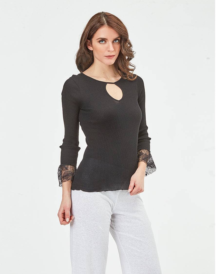 Oscalito Camicia 3/4 Donna 100% Cotone 5776 Novità