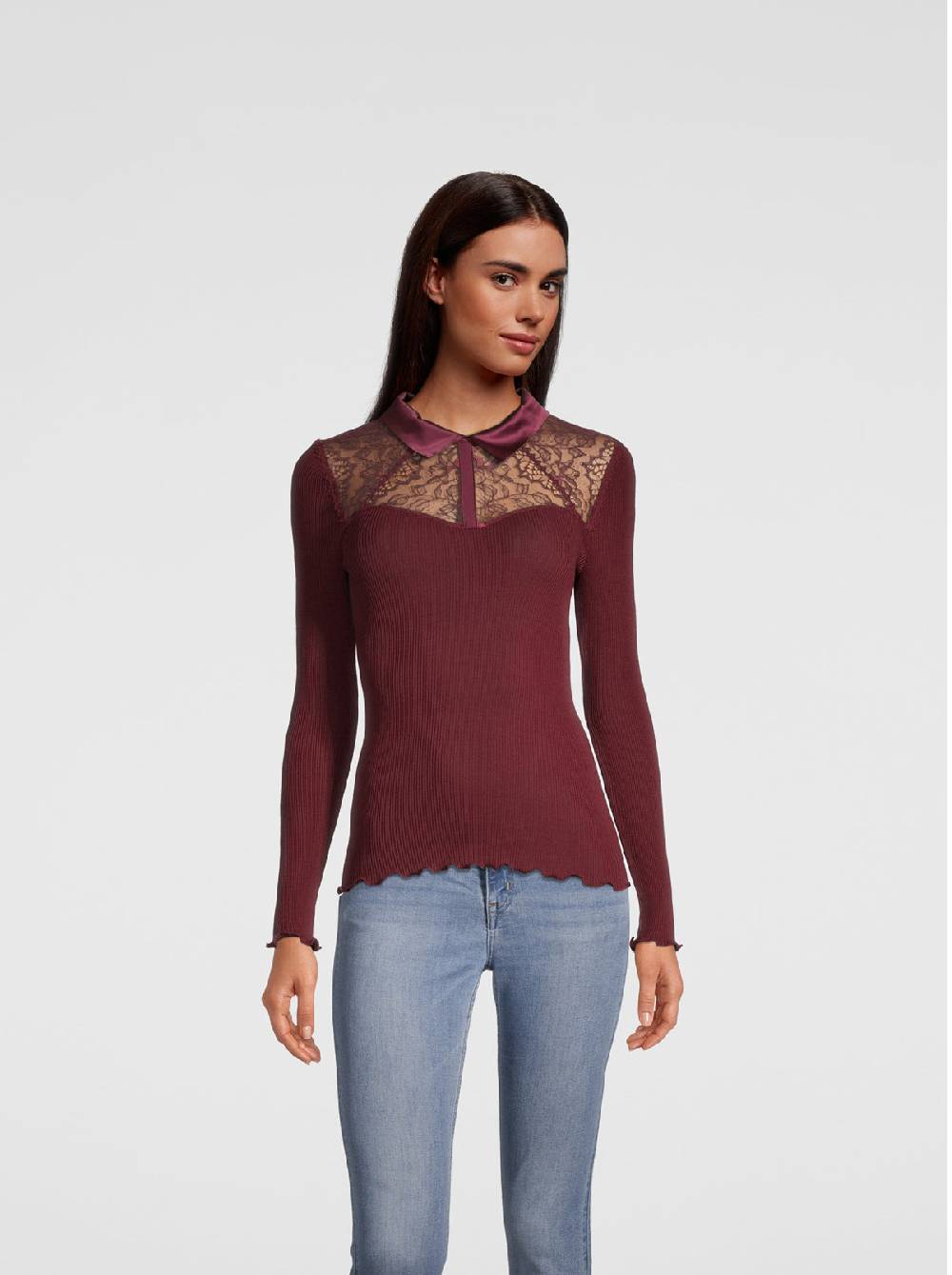 Oscalito Camicia maniche lunghe con pizzo Leavers 6466 Saldi