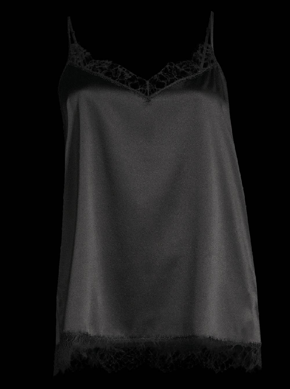 Oscalito Top Canotta in seta elasticizzata con Pizzo Chantilly 10334 Promozione Limitata