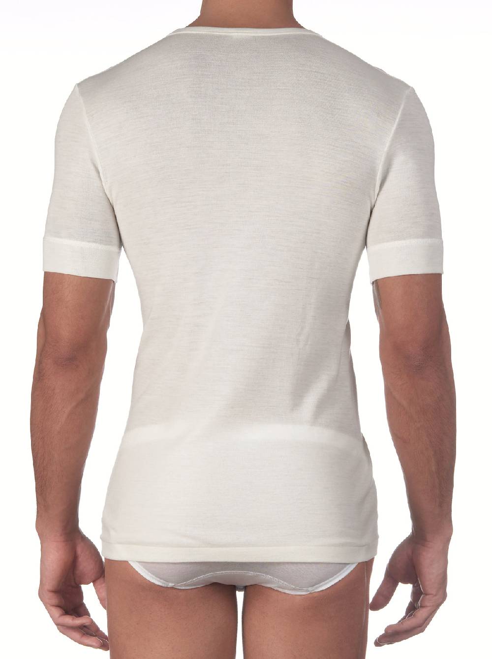 Oscalito T-shirt girocollo in lana merino 637 Online