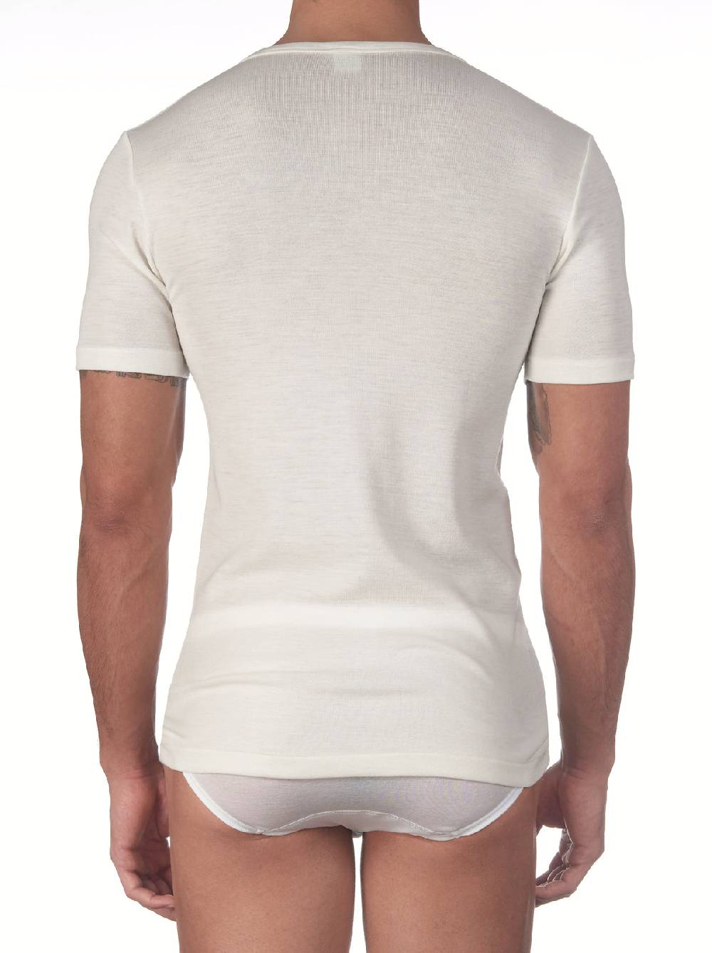 Oscalito T-shirt con scollo a V in lana merino 636 Vendita