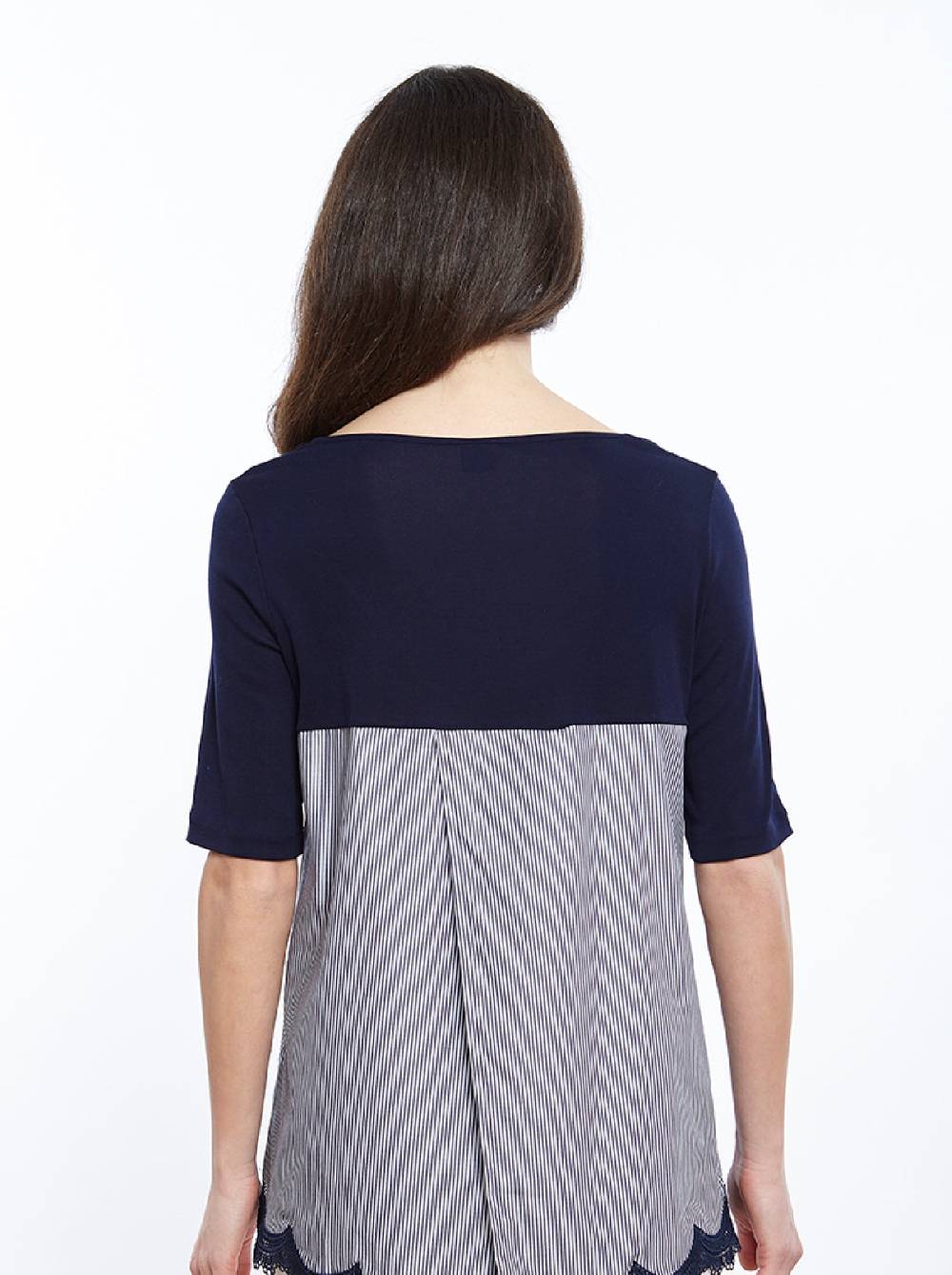 Oscalito T-shirt filoscozia e tessuto camiceria 4902 Pezzi Unici