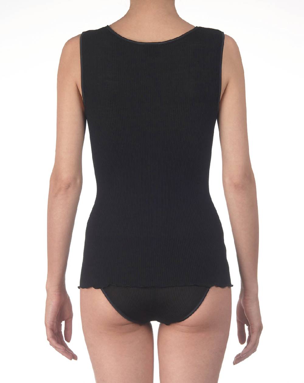 Oscalito Top in lana e seta con bordatura in raso 3422 Presa